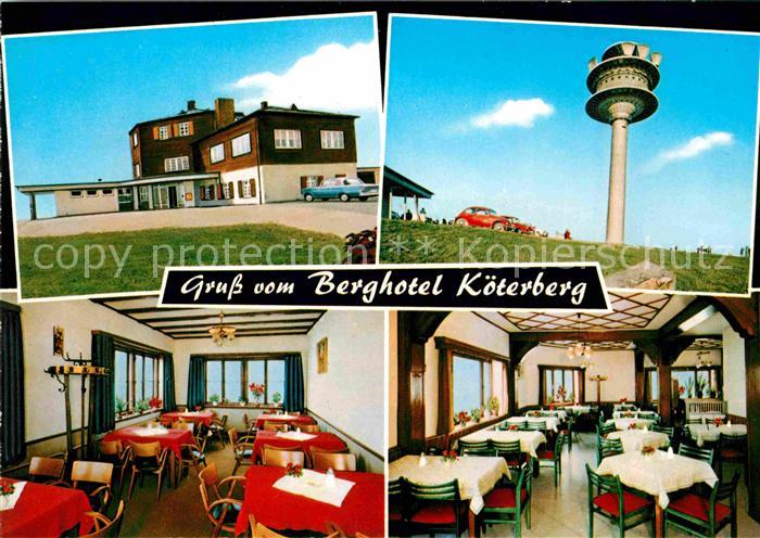 Koeterberg Berghotel Gaststaette Koeterberg Gastraeume Aussichtsturm