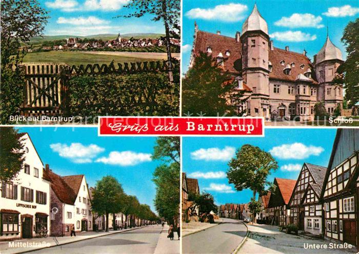 Barntrup Panorama Schloss Mittelstrasse Untere Strasse