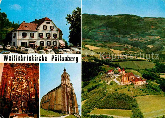 Poellauberg Wallfahrtskirche Inneres Fliegeraufnahme