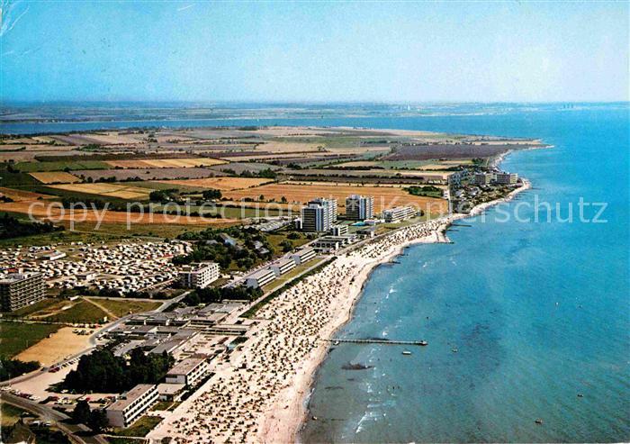 Grossenbrode Ostseebad Fliegeraufnahme Fehmarn Sund
