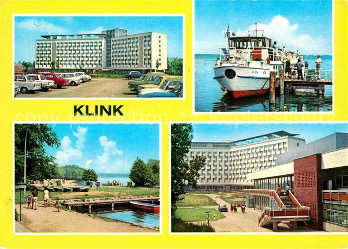 Klink Waren FDGB Erholungsheim Herbert Warnke Innenhof MS Fontane Mueritzhafen E