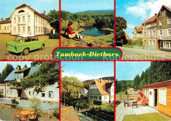 Tambach-Dietharz FDGB Erholungsheim Spittergrund Am Kratersee Waldhaus HOG Waldb