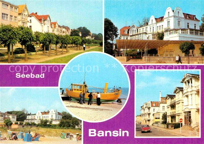 Bansin Ostseebad Strandpromenade FDGB Erholungsheim Josef Orlopp Strand Karl Mar