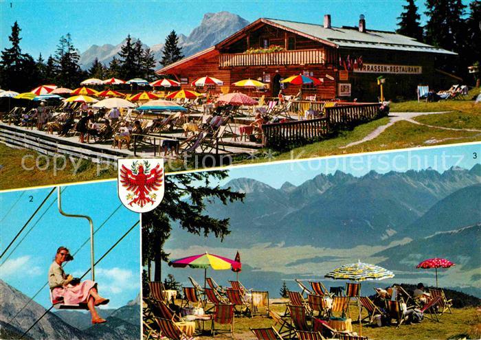 Seefeld Tirol Gschwandtkopf Terrassenrestaurant Christine Sessellift Kalkkoegel