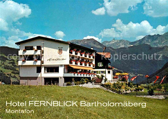 Bartholomaeberg Vorarlberg Hotel Fernblick