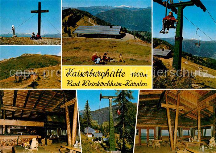 Bad Kleinkirchheim Kaernten Kaiserburghuette Woellanernock Gipfelkreuz Sessellif