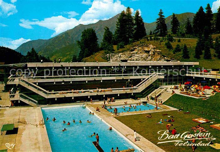 Bad Gastein Freibad und Felsen Thermalhallenbad