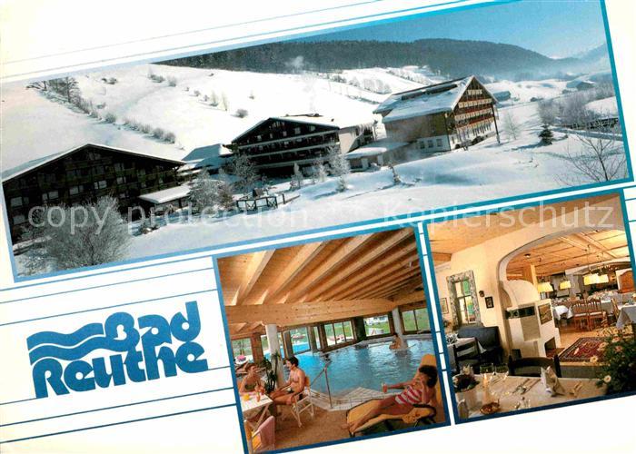 Reuthe Vorarlberg Kurhotel Moorheilbad Hallenbad Gastraum