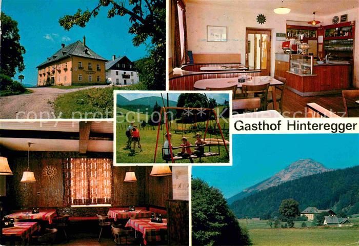 Wienerbruck Gasthof Hinteregger Gastraeume Spielplatz Panorama