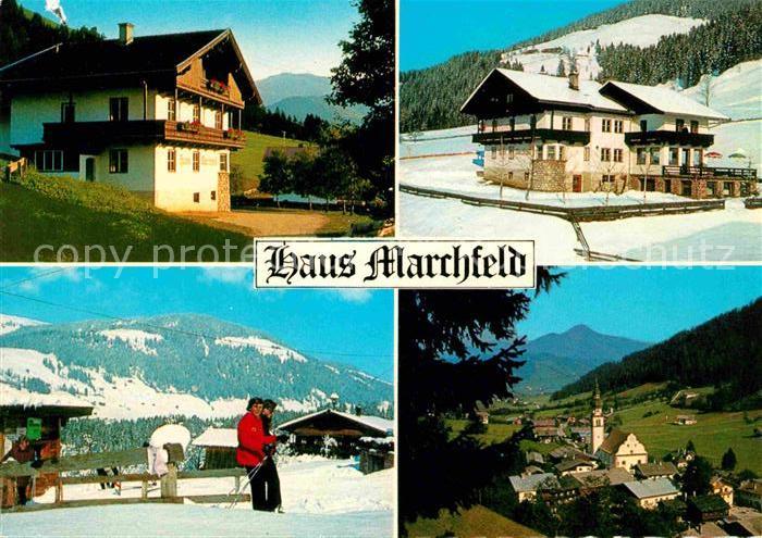 Wildschoenau Tirol Jugendheim Marchfeld Skilift Dorfblick