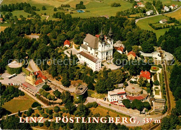 Poestlingberg mit Grottenbahn im Festungsturm Fliegeraufnahme