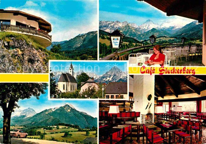 Vorderstoder Cafe Stockerberg Terrasse Gastraum Panorama Kirche