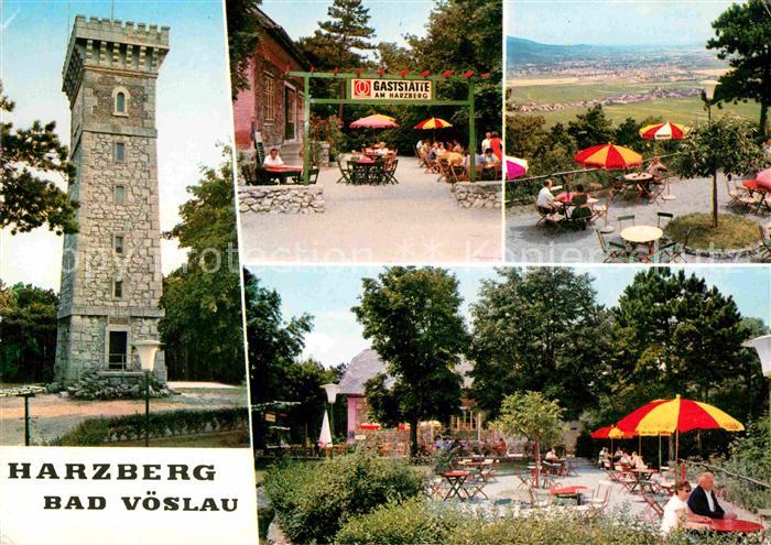 Bad Voeslau Turm Gaststaette am Harzberg Panorama Gartenterrasse