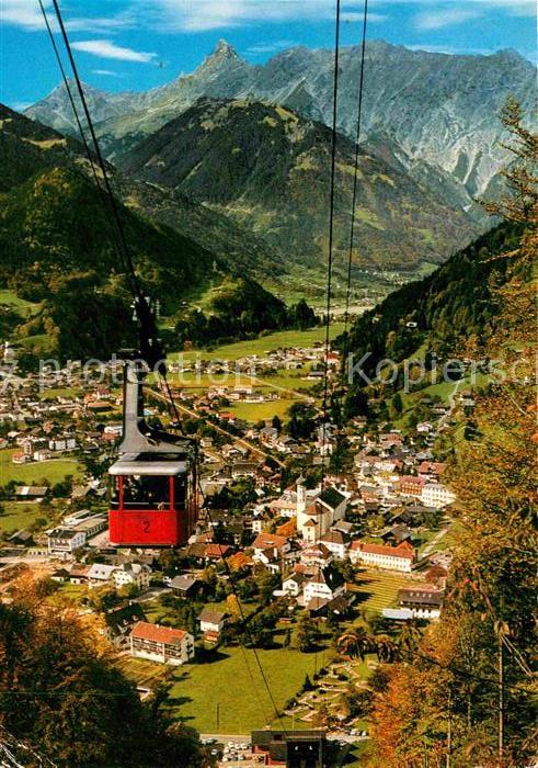 Schruns Vorarlberg mit Hochseilbahn und Zimba