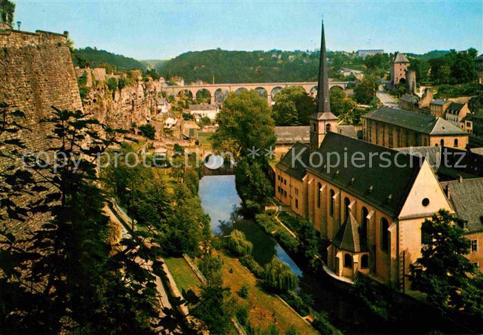 LUXEMBOURG  Luxemburg Stadtgrund mit Rham Tuermen