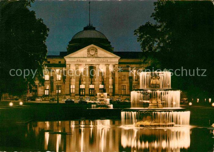 Wiesbaden Kurhaus bei Nacht