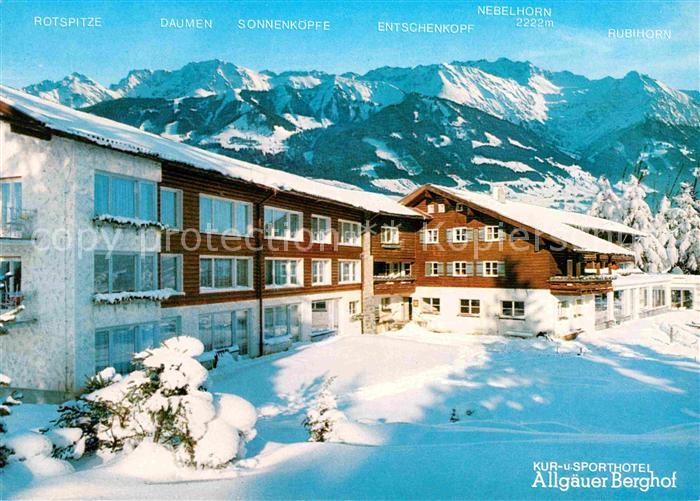 Sonthofen Oberallgaeu Kur und Sporthotel Allgaeuer Berghof
