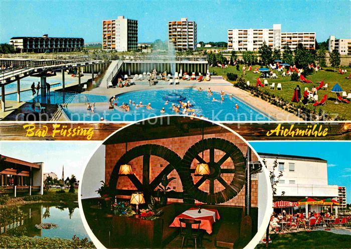 Bad Fuessing Thermalbad mit rustikalem Restaurant Cafe Aichmuehle