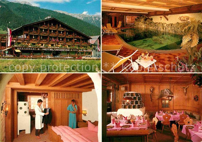 St Anton Arlberg Hotel Antoner Hof Hallenbad Zimmer Gaststube