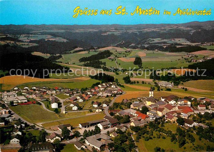 St Martin Muehlkreis mit Schloss Neuhaus Fliegeraufnahme