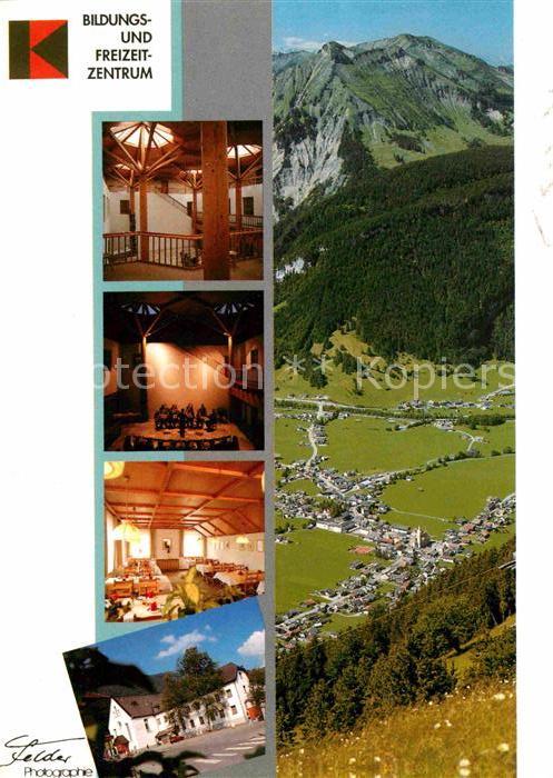 Bezau Vorarlberg Bildungs und Freizeitzentrum Fliegeraufnahme