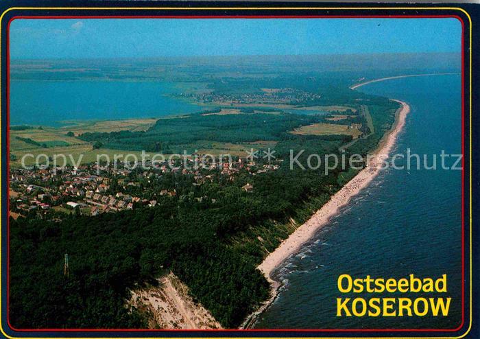 Koserow Ostseebad Usedom Fliegeraufnahme mit Strand