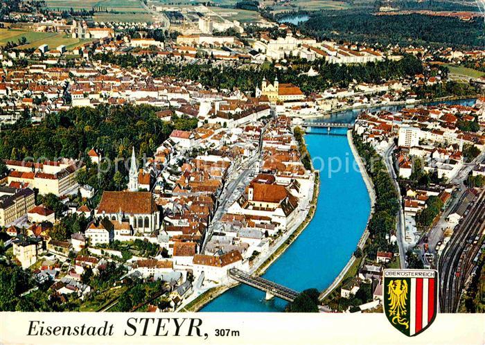Steyr Enns Oberoesterreich Eisenstadt Fliegeraufnahme