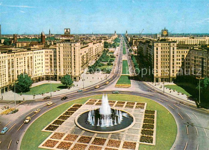 BERLIN CITY Fliegeraufnahme Strausberger Platz
