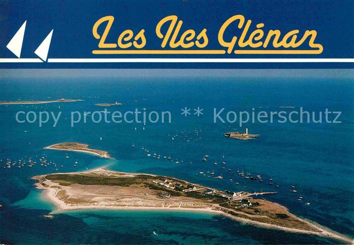 Iles de Glenan Fliegeraufnahme Fort Cigogne