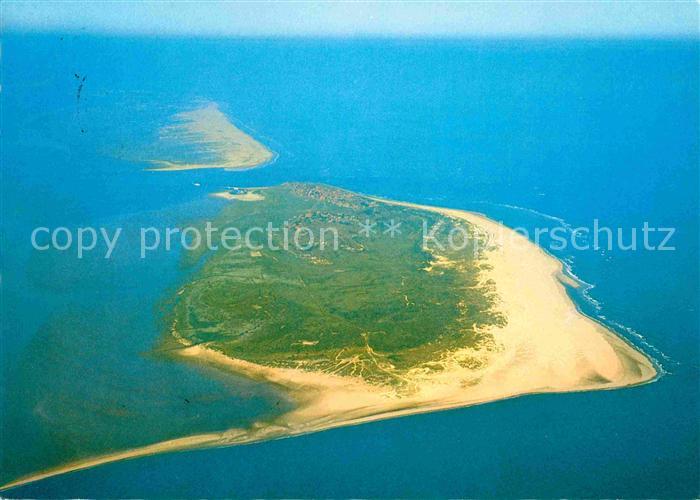Baltrum Nordseebad Fliegeraufnahme Insel Dornroeschen der Nordsee