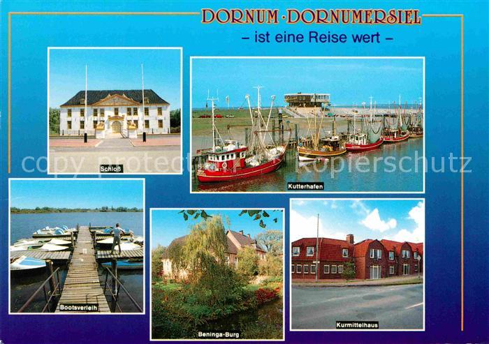 Dornum Ostfriesland Dornumersiel Schloss Kutterhafen Kurmittelhaus Beninga-Burg