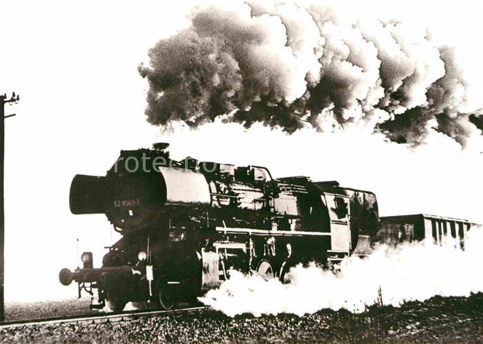 Lokomotive Dampflokomotive Baureihe 52.80 Richtung Sangerhausen