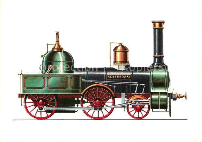 Lokomotive Personenzug-Lokomotive Rotterdam 1856