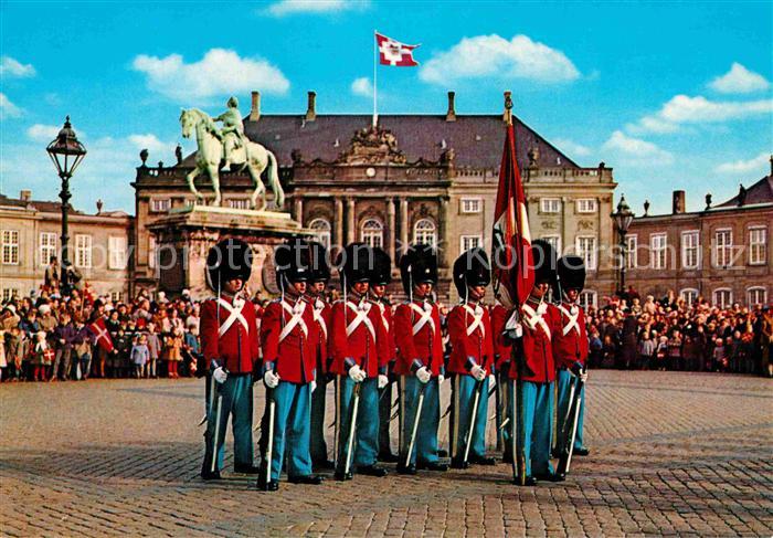 Leibgarde Wache Kopenhagen Schloss Amelienborg Wachtpar