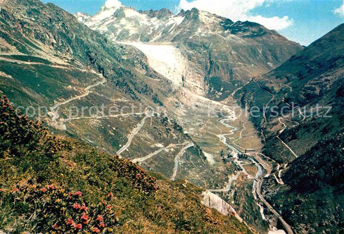 Gletscher Grimsel Furkapass Rhonegletscher Galens