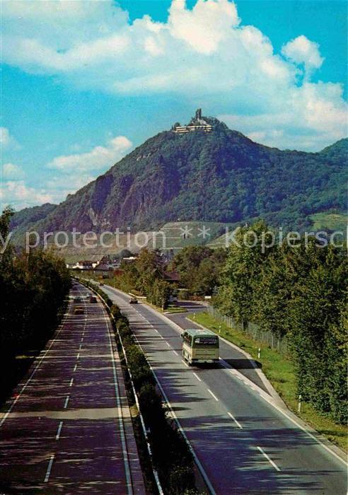 Autobahn Autostrasse Rhoendorf-Koenigswinter Drachenfels