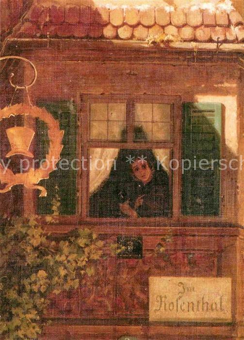 Spitzweg Carl Der Briefbote im Rosenthal