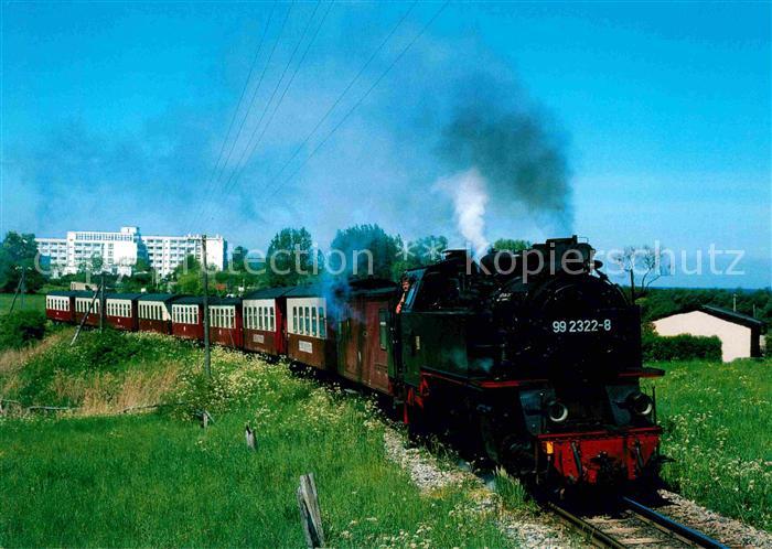 Lokomotive 992322-8 Baederbahn Molli Kuehlungsborn