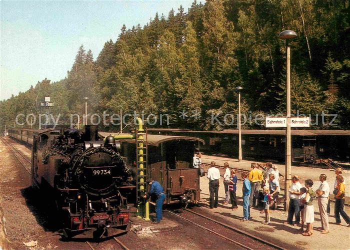 Lokomotive 99734 Schmalspurbahn Freital-Hainsberg-Kipsdorf Bahnhof
