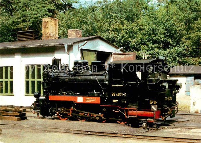 Lokomotive Dampflokomotive 99 4631-0 Bahnhof Gohren