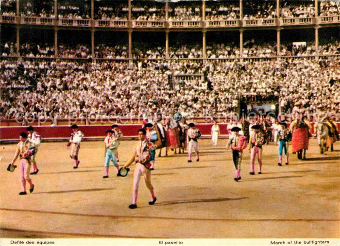Stierkampf Corrida El Paseillo