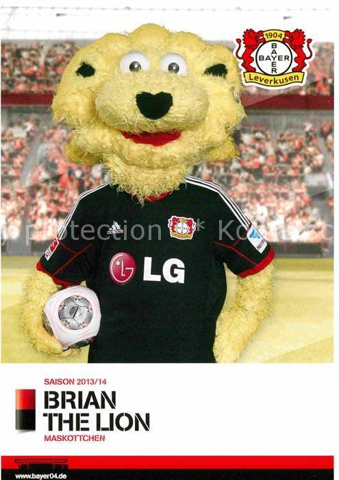 Fussball Bayer 04 Leverkusen Maskottchen Brian the Lion Saison 2013/14
