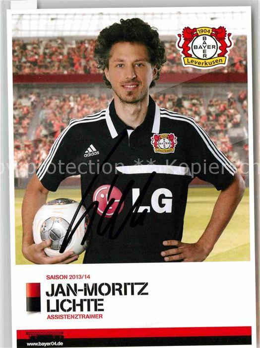 Fussball Bayer 04 Leverkusen Jan-Moritz Lichte Autogramm