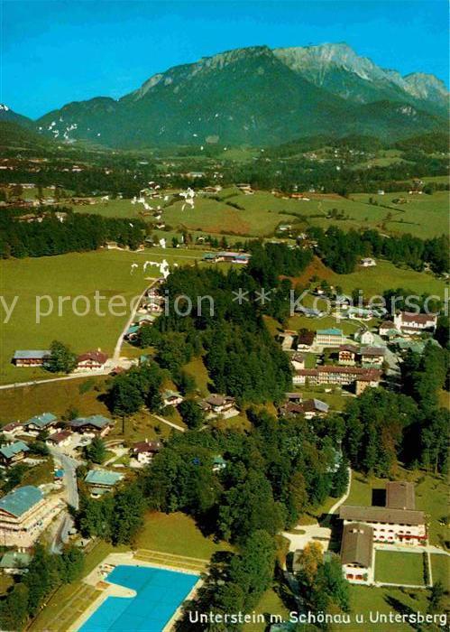 Unterstein Marktschellenberg Fliegeraufnahme Sch?nau mit Untersberg
