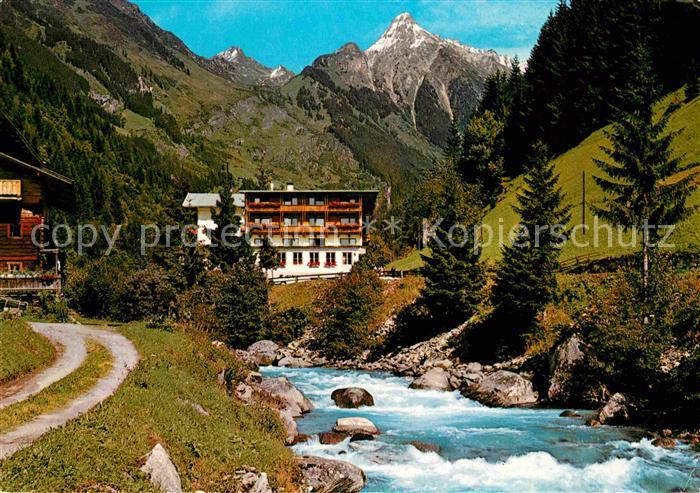 Mayrhofen Zillertal Alpengasthaus Zillergrund mit Brandbergkolm