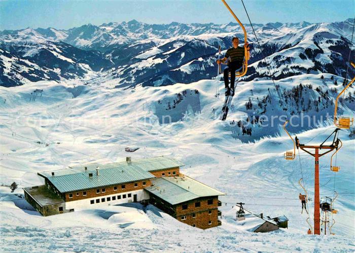 Kitzbuehel Tirol Kitzbueheler Horn Sessellift Alpenhaus Hohe Tauern Grossvenedig