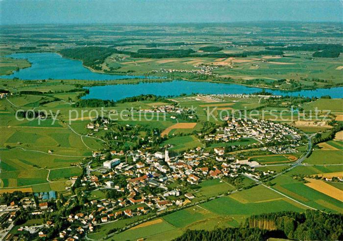Waging See mit Tettenhausen Fliegeraufnahme