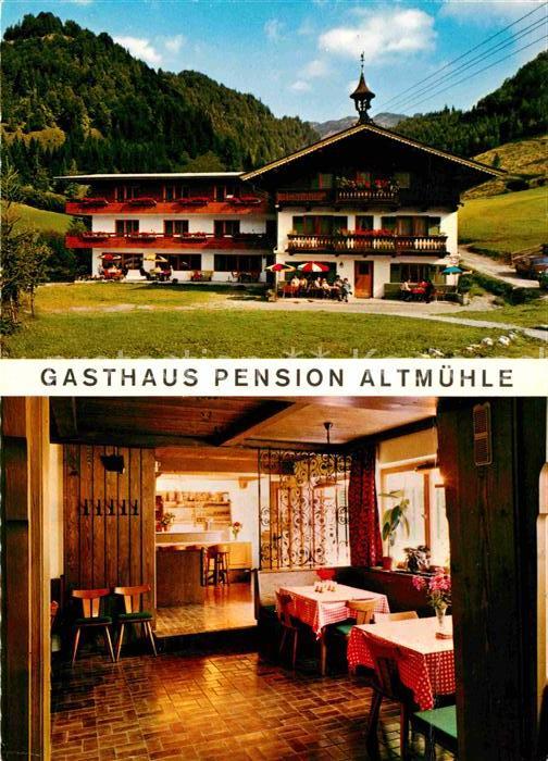 Kirchdorf Gasteig Gasthaus Pension Altmuehle Gaststube