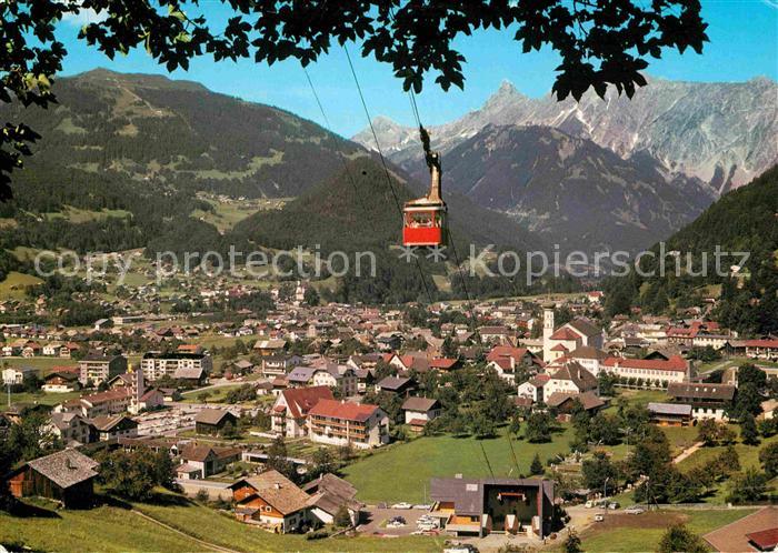 Schruns Vorarlberg mit Montafoner Hochjochbahn und Galmer Hoch Zimba