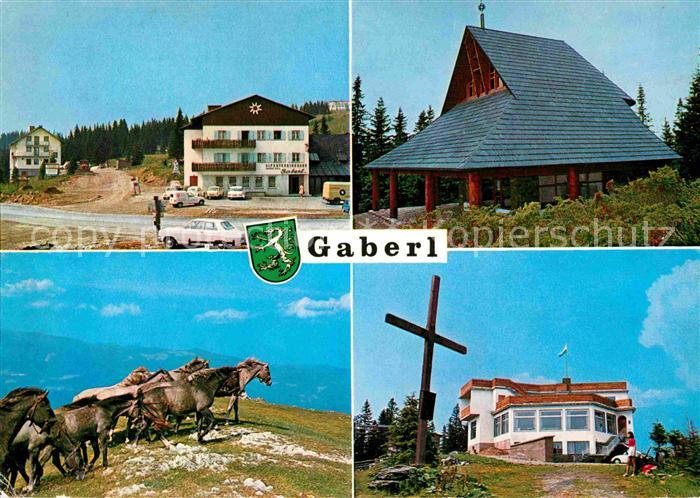 Gaberl Salla Alpenvereinshaus Wildpferde Gipfelkreuz